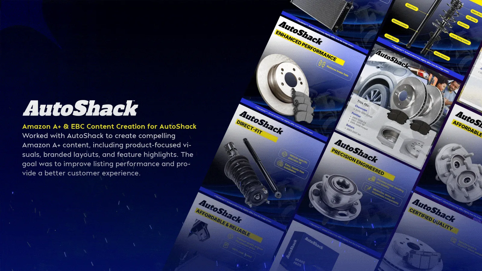 AutoShack Amazon A+ cover design